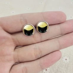 Cradle Of Goth Black Cat Earrings