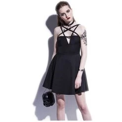 Cradle Of Goth Pentagram Dress DRESSES