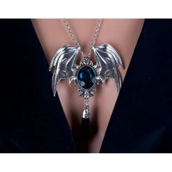 Cradle Of Goth Dark Energy Angel Necklace (Handmade) NECKLACES 11 Cradle Of Goth Dark Energy Angel Necklace (Handmade) NECKLACES