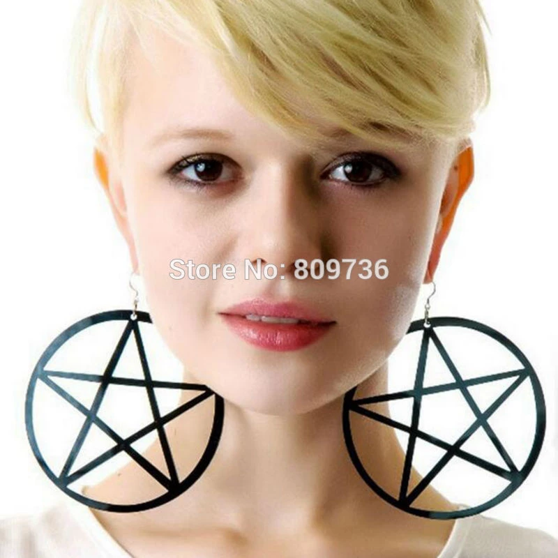 Cradle Of Goth Pentagram Earrings 4 Cradle Of Goth Pentagram Earrings