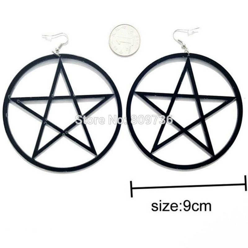 Cradle Of Goth Pentagram Earrings 3 Cradle Of Goth Pentagram Earrings