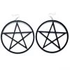 Cradle Of Goth Pentagram Earrings