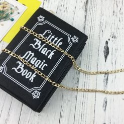 Cradle Of Goth Black Magic Book Handbag (handmade)