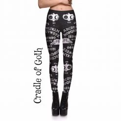 Cradle Of Goth TIGHTS & LEGGINGS Ouija Leggings (Plus Sizes Available)