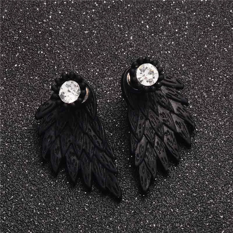 Cradle Of Goth Black Angel Wings EARRINGS 6 Cradle Of Goth Black Angel Wings EARRINGS