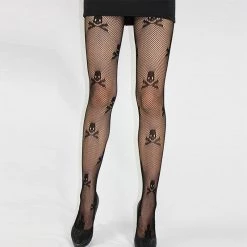 Cradle Of Goth TIGHTS & LEGGINGS Skulls And Bones Tights