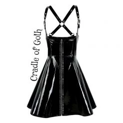 Cradle Of Goth LINGERIE The Night Vixen Dress (Vegan Leather)