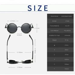 Cradle Of Goth Black Polarized Sunglasses