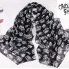 Cradle Of Goth SCARVES Skull Queen Scarf