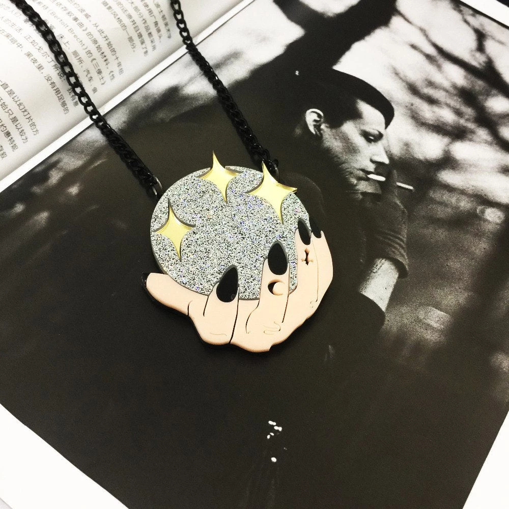 Cradle Of Goth NECKLACES Crystal Ball Necklace 5 Cradle Of Goth NECKLACES Crystal Ball Necklace