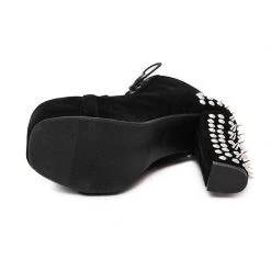 Cradle Of Goth Queen Of Spikes (Vegan Leather Boots) 12 Cradle Of Goth Queen Of Spikes (Vegan Leather Boots)