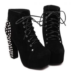 Cradle Of Goth Queen Of Spikes (Vegan Leather Boots) 9 Cradle Of Goth Queen Of Spikes (Vegan Leather Boots)