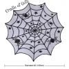 Cradle Of Goth Round Spider Web Tablecloth