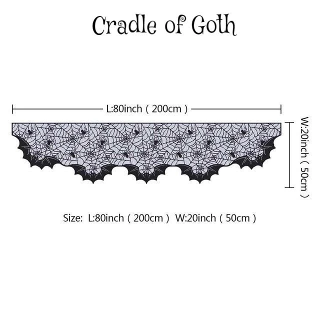 Cradle Of Goth Bats In A Spider Web Decoration 2 Cradle Of Goth Bats In A Spider Web Decoration