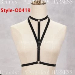 Cradle Of Goth CAGE BRAS & HARNESSES Handmade Harness Bra