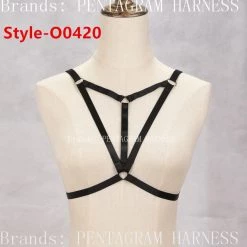 Cradle Of Goth CAGE BRAS & HARNESSES Handmade Harness Bra