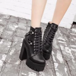 Cradle Of Goth SHOES Hardcore Enchantress Boots (Vegan Leather)