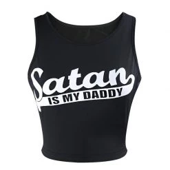 Cradle Of Goth Satan Is My Daddy Crop-Top