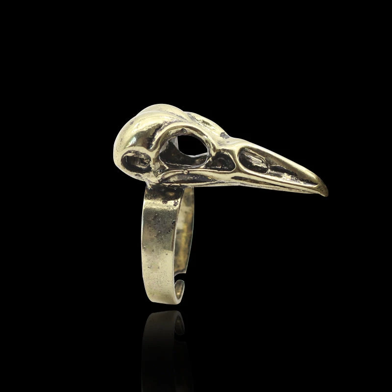 Cradle Of Goth Crow Skull Ring RINGS 3 Cradle Of Goth Crow Skull Ring RINGS