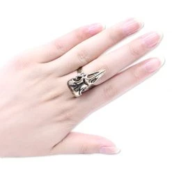 Cradle Of Goth Crow Skull Ring RINGS 10 Cradle Of Goth Crow Skull Ring RINGS