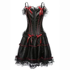 Cradle Of Goth Satin Corset Dress (plus Sizes Available) LINGERIE