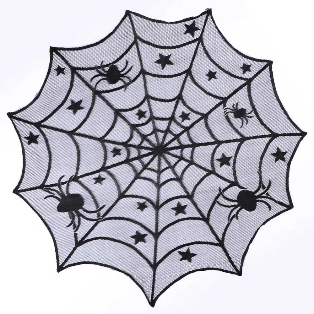 Cradle Of Goth Round Spider Web Tablecloth 2 Cradle Of Goth Round Spider Web Tablecloth