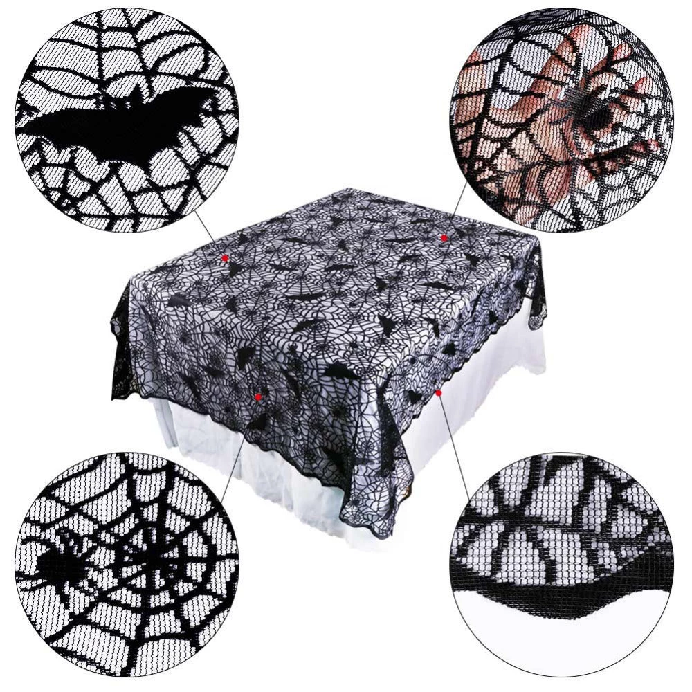 Cradle Of Goth Spiderweb Long Tablecloth KITCHEN 3 Cradle Of Goth Spiderweb Long Tablecloth KITCHEN