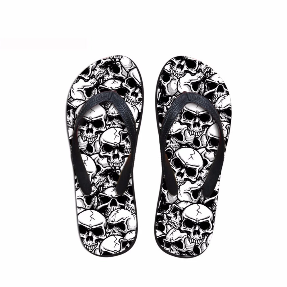 Cradle Of Goth Skull Flip-flops SHOES 2 Cradle Of Goth Skull Flip-flops SHOES