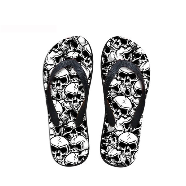 Cradle Of Goth Skull Flip-flops SHOES 4 Cradle Of Goth Skull Flip-flops SHOES