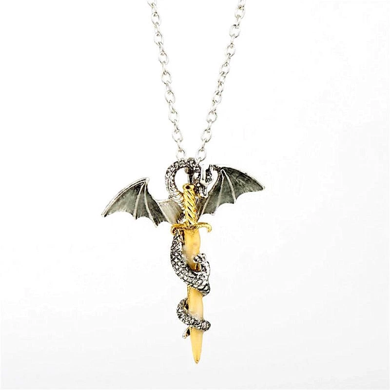 Cradle Of Goth NECKLACES The Dragon's Sword Pendant Necklace 6 Cradle Of Goth NECKLACES The Dragon's Sword Pendant Necklace