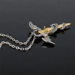 Cradle Of Goth NECKLACES The Dragon's Sword Pendant Necklace 13 Cradle Of Goth NECKLACES The Dragon's Sword Pendant Necklace