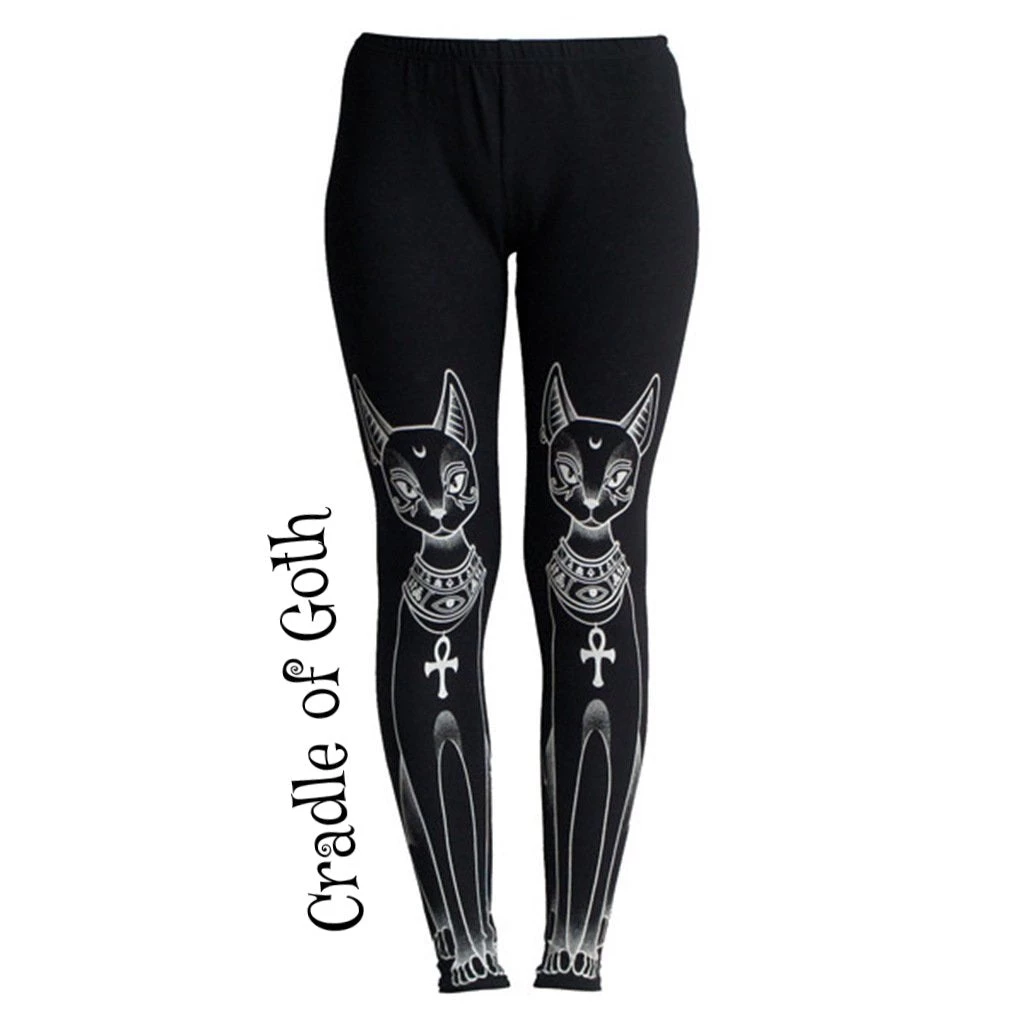 Cradle Of Goth Occult Cat Leggings 1 Cradle Of Goth Occult Cat Leggings