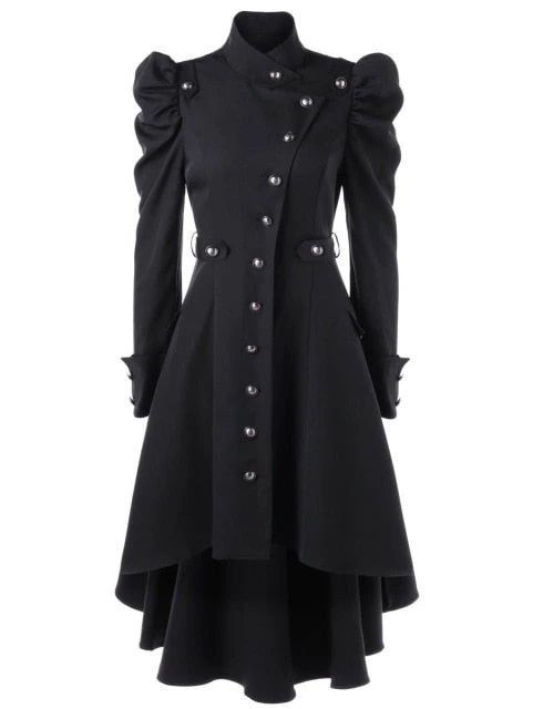 Cradle Of Goth Winter Enchantress Trench Coat 2 Cradle Of Goth Winter Enchantress Trench Coat
