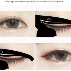Cradle Of Goth Cat Gothic Eyeliner Stencils (two Pieces) Make Up