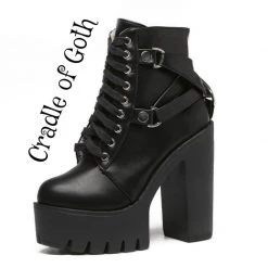 Cradle Of Goth SHOES Hardcore Enchantress Boots (Vegan Leather)