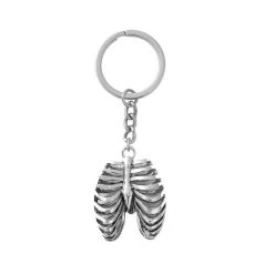 Cradle Of Goth Ribcage Keychain