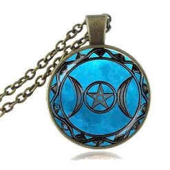 Cradle Of Goth Triple Moon Amulet NECKLACES