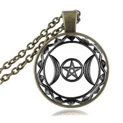 Cradle Of Goth Triple Moon Amulet NECKLACES