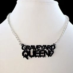 Cradle Of Goth Graveyard Queen Necklace