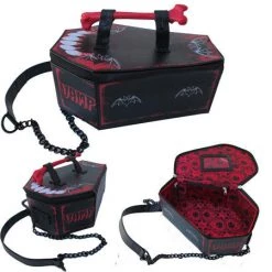 Cradle Of Goth Skeleton Casket Purse