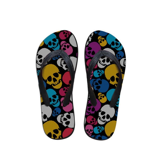 Cradle Of Goth SHOES Skull Flip-flops (smaller Sizes) 3 Cradle Of Goth SHOES Skull Flip-flops (smaller Sizes)