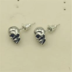 Cradle Of Goth Smiling Skulls Earrings