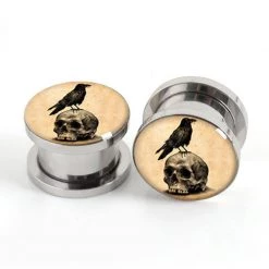 Cradle Of Goth Death Crow Plugs