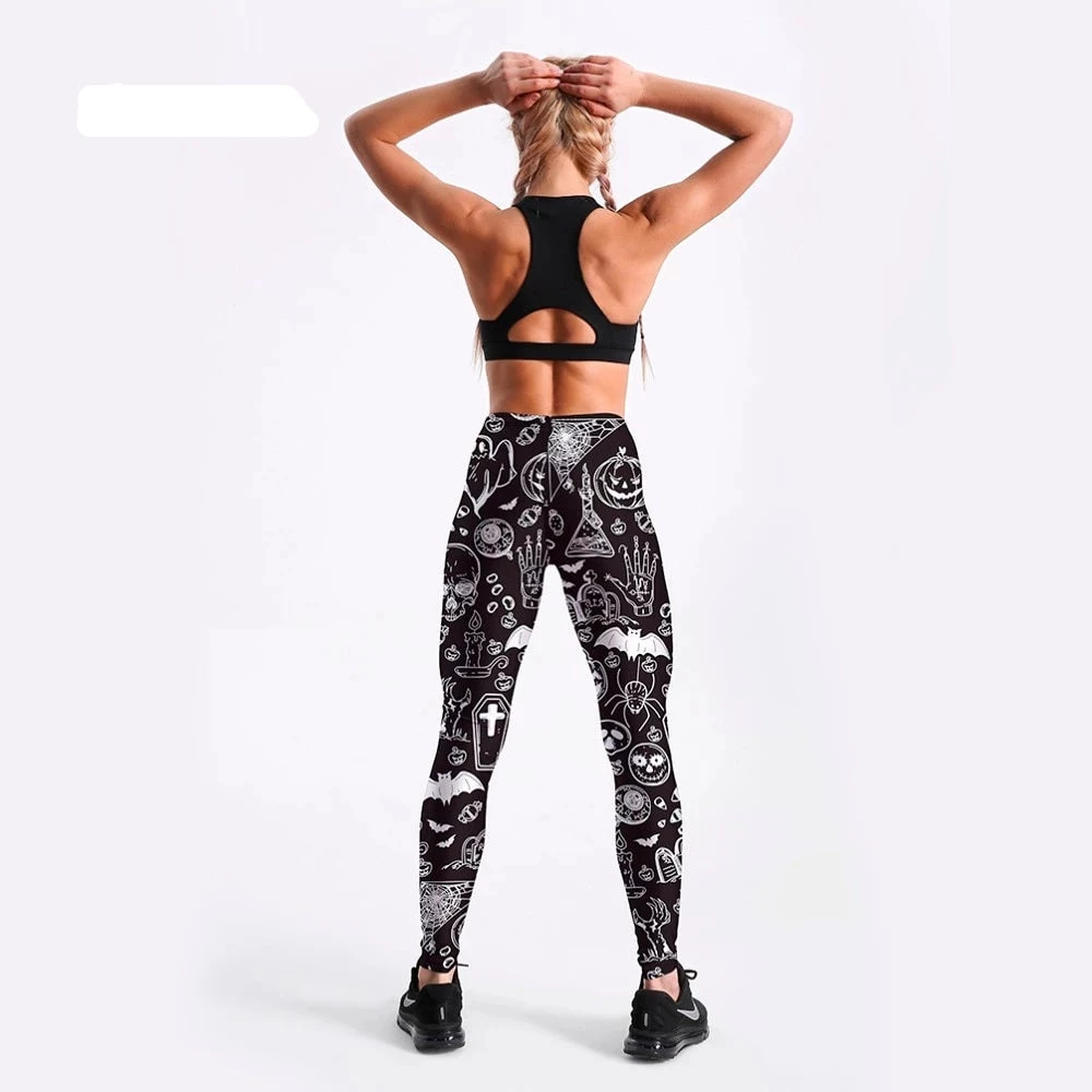 Cradle Of Goth TIGHTS & LEGGINGS Spooky Leggings 2 Cradle Of Goth TIGHTS & LEGGINGS Spooky Leggings