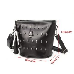 Cradle Of Goth BAGS Haunting Skull Shoulder Bag