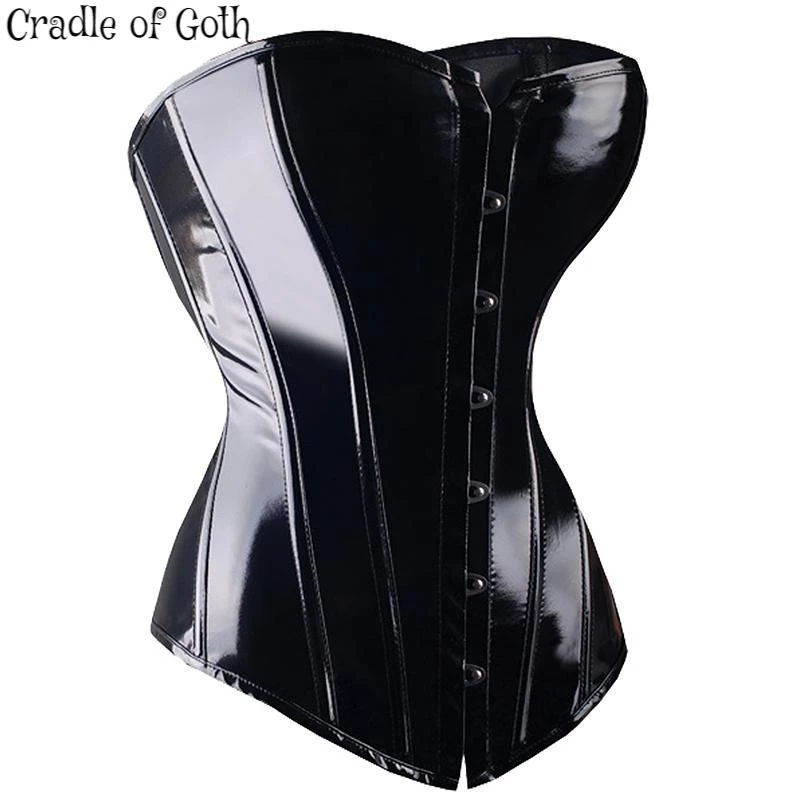 Cradle Of Goth Smooth Seductress Corset (Vegan) LINGERIE 1 Cradle Of Goth Smooth Seductress Corset (Vegan) LINGERIE