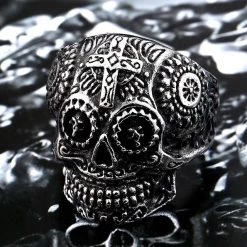 Cradle Of Goth Kapala Skull Ring RINGS