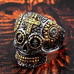 Cradle Of Goth Kapala Skull Ring RINGS
