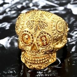 Cradle Of Goth Kapala Skull Ring RINGS