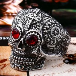 Cradle Of Goth Kapala Skull Ring RINGS